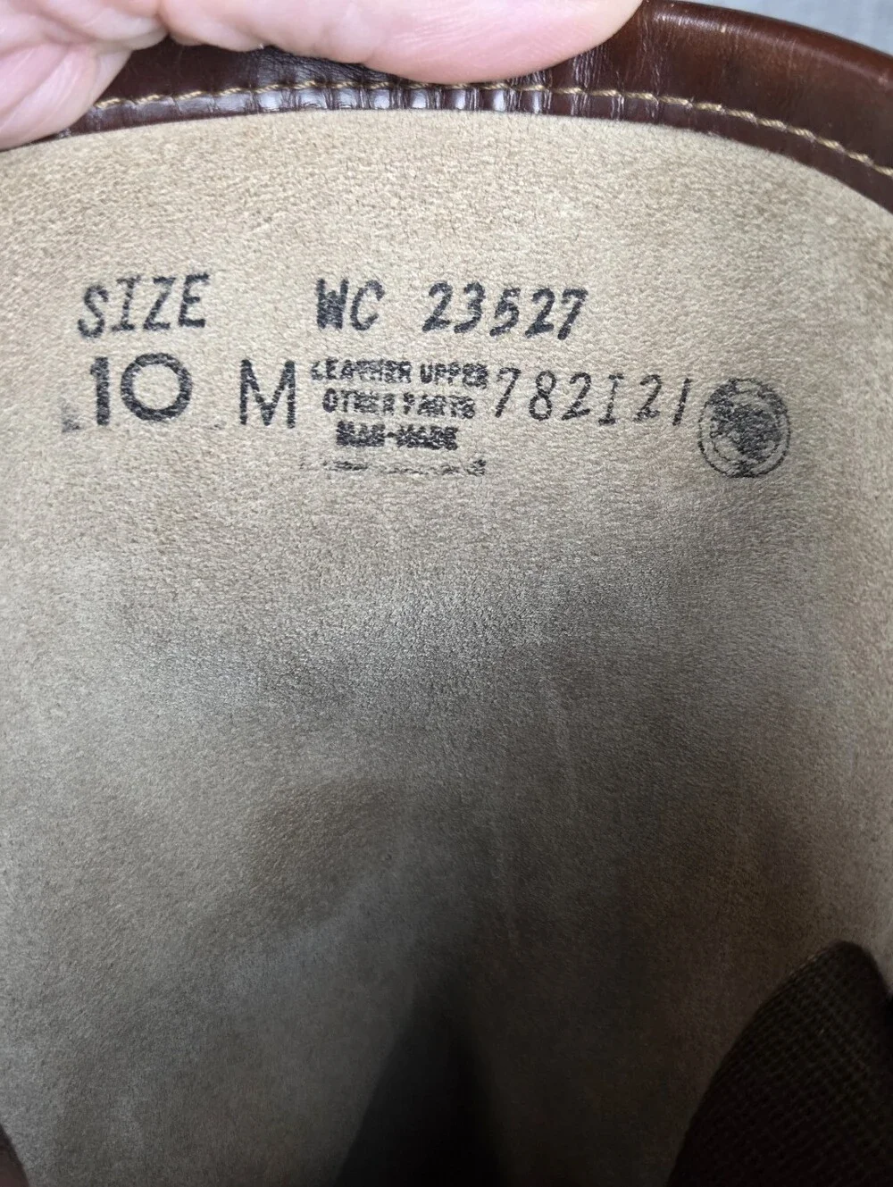 Vintage Levi's Campus Shiny Brown Leather Western Motorcycle Boots Men's 10